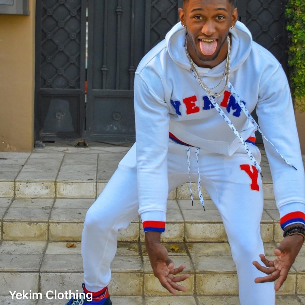 Yekim Street Wear clothing brand, sweat pants, rare! Sz XL, gray with or…